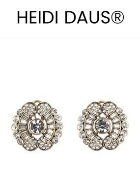 HEIDI DAUS® "Gala Glam" Crystal Art Deco Earrings